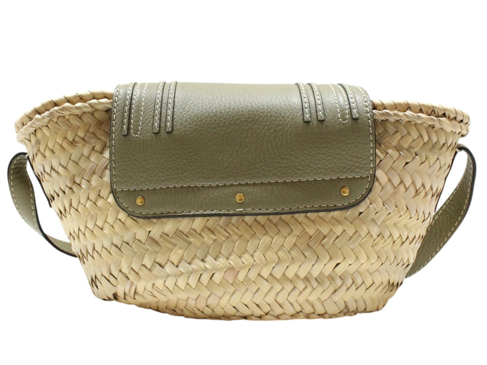 Chloe Basket Bag Khaki Brown Beige Shoulder Marcie Crossbody Spring Green